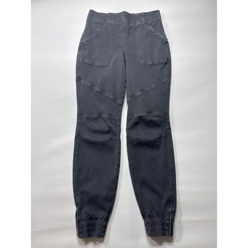 Spanx Women's Dark Gray Ankle Zip Cargo Jogger Pants - Size M (27x28.5) - Picture 1 of 6